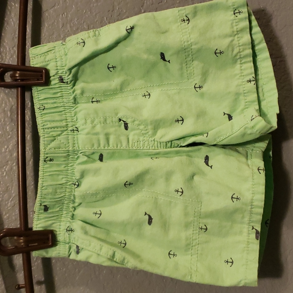 Green shorts by Carter. Size 24 months